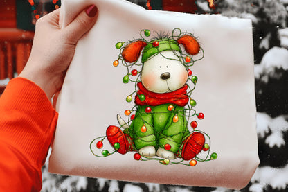 Whimsical Christmas Animals Clipart PNG | Cute Holiday Animals