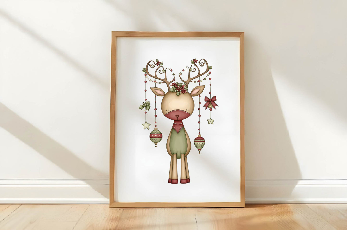 Whimsical Christmas Animals Clipart PNG Bundle | Cute Watercolor Holiday Animal Clipart
