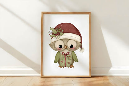 Whimsical Christmas Animals Clipart PNG Bundle | Adorable Watercolor Holiday Animal PNG