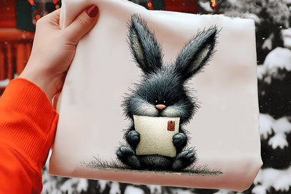 Whimsical Christmas Bunny Clipart Bundle