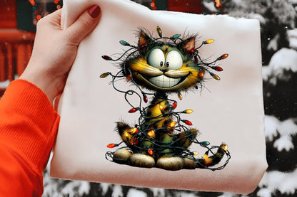 Whimsical Christmas Cat Clipart PNG Bundle | Cute Watercolor Holiday Kitty Clipart | Festive Winter Cat PNG