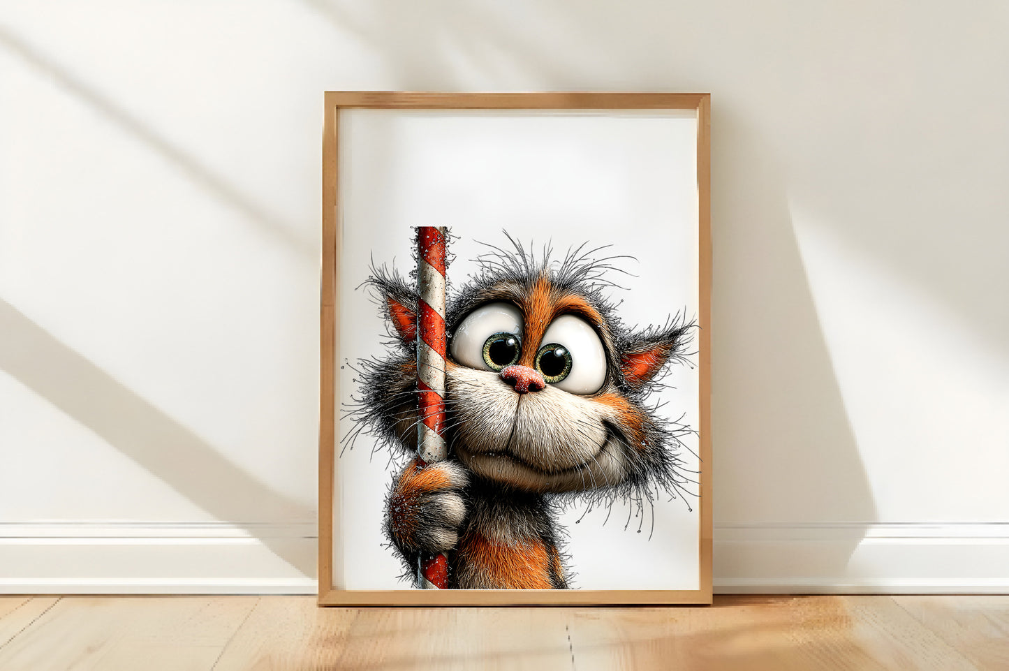 Whimsical Christmas Cat Clipart PNG Sublimation