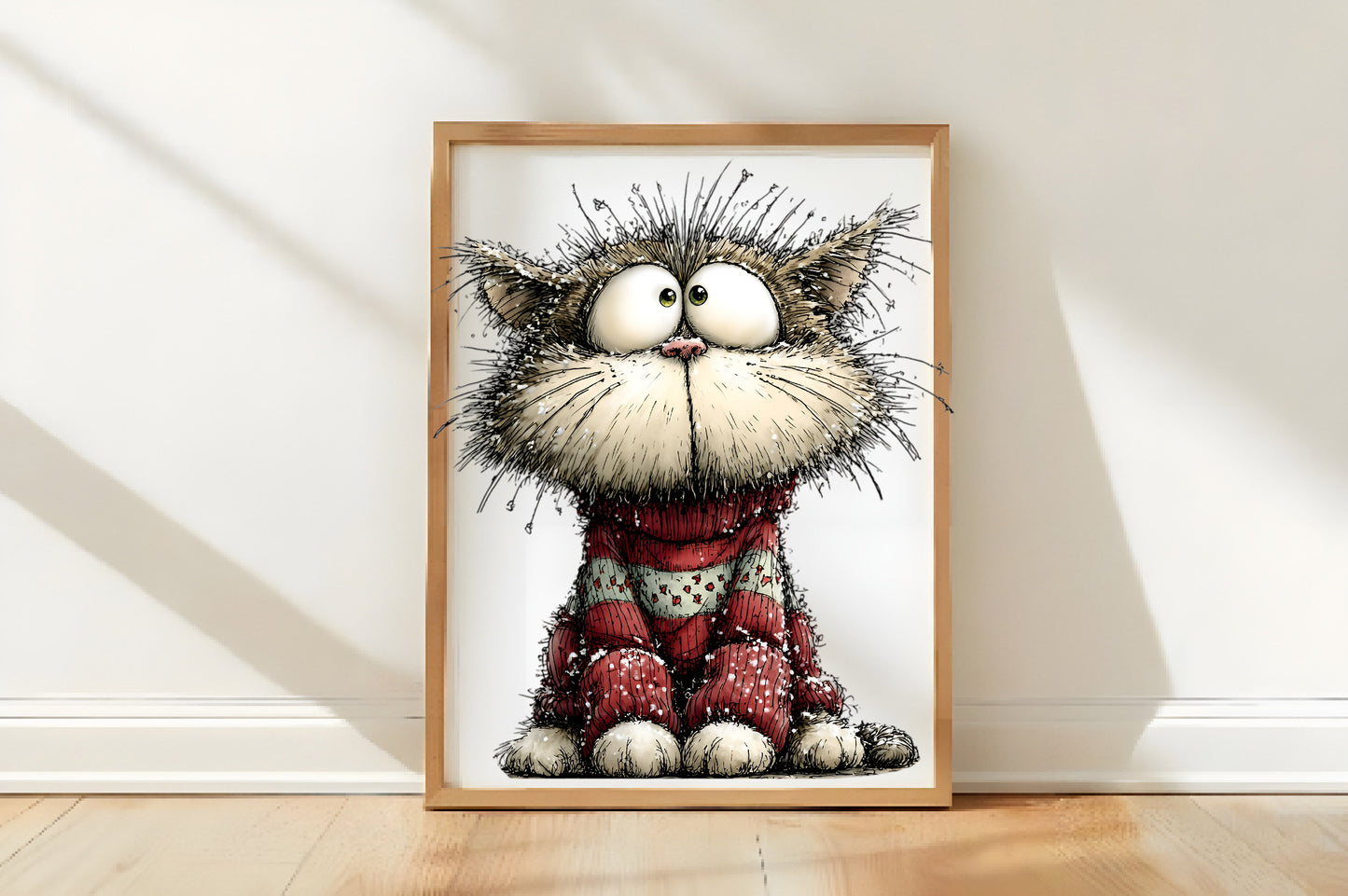 Whimsical Christmas Cats Clipart PNG