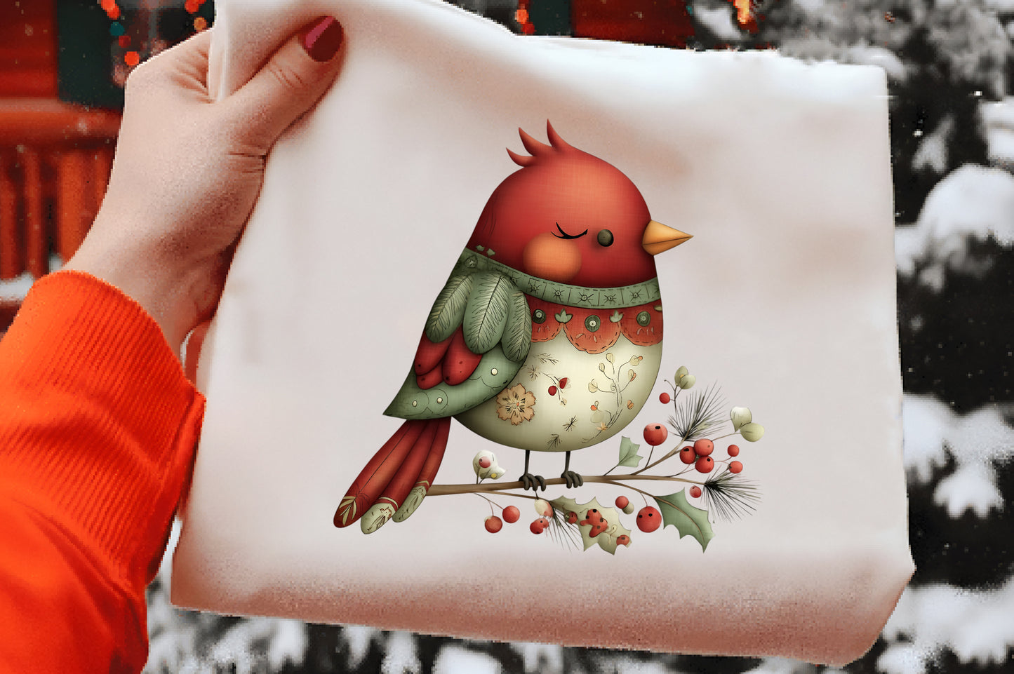 Whimsical Christmas Clipart PNG Sublimation
