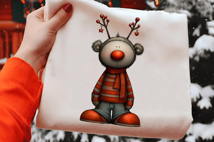 Whimsical Christmas Woodland Animals Clipart PNG