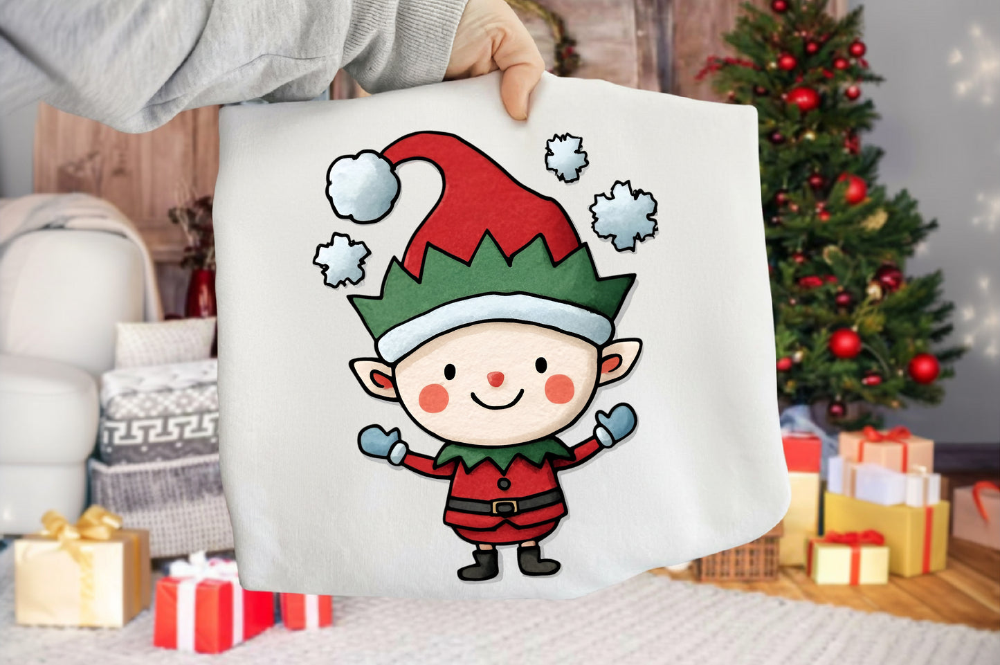 Whimsical Christmas Clipart PNG Bundle | Cute Watercolor Holiday Clipart Collection | Festive Winter PNG