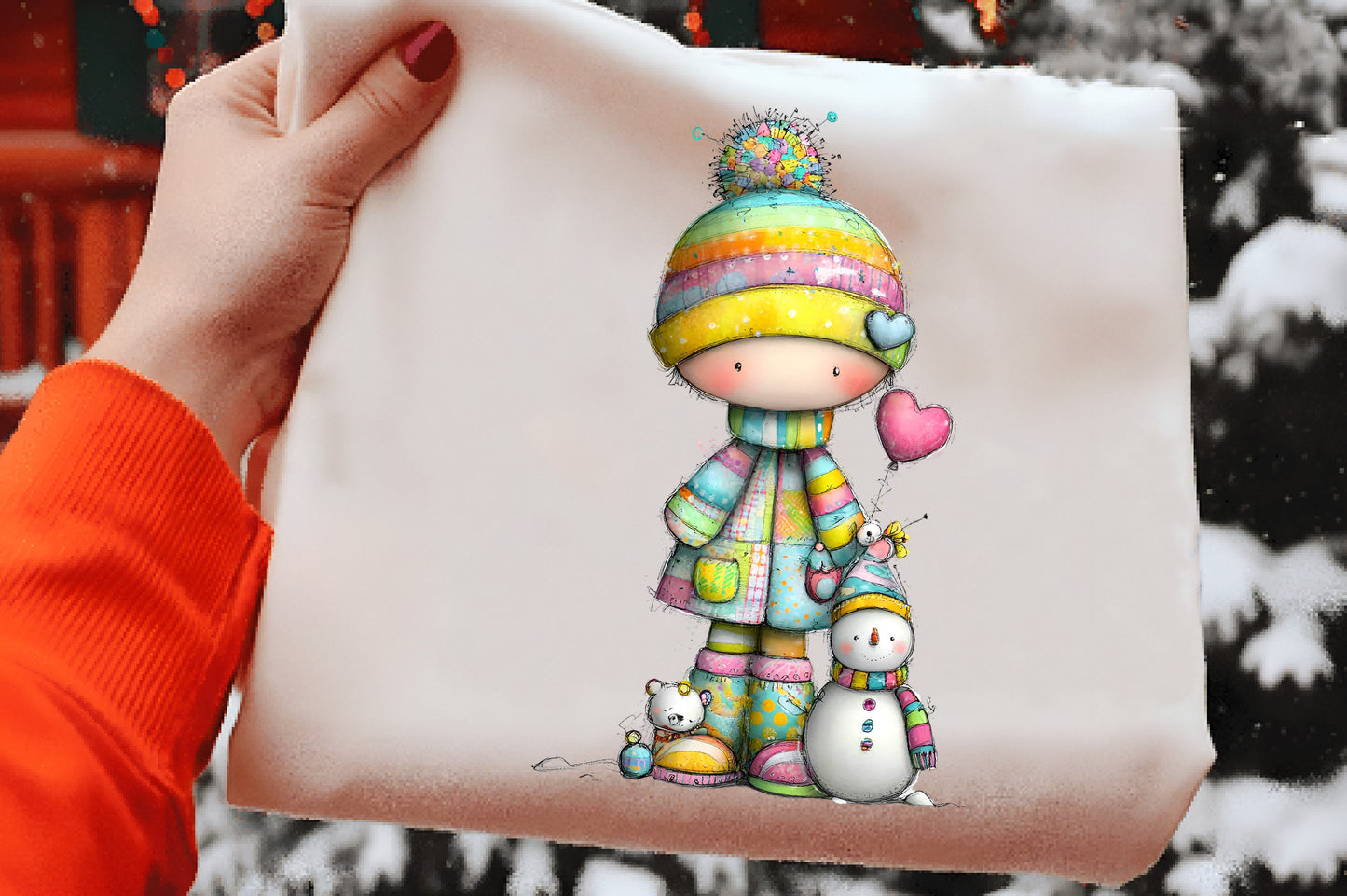 Whimsical Christmas Clipart Bundle PNG