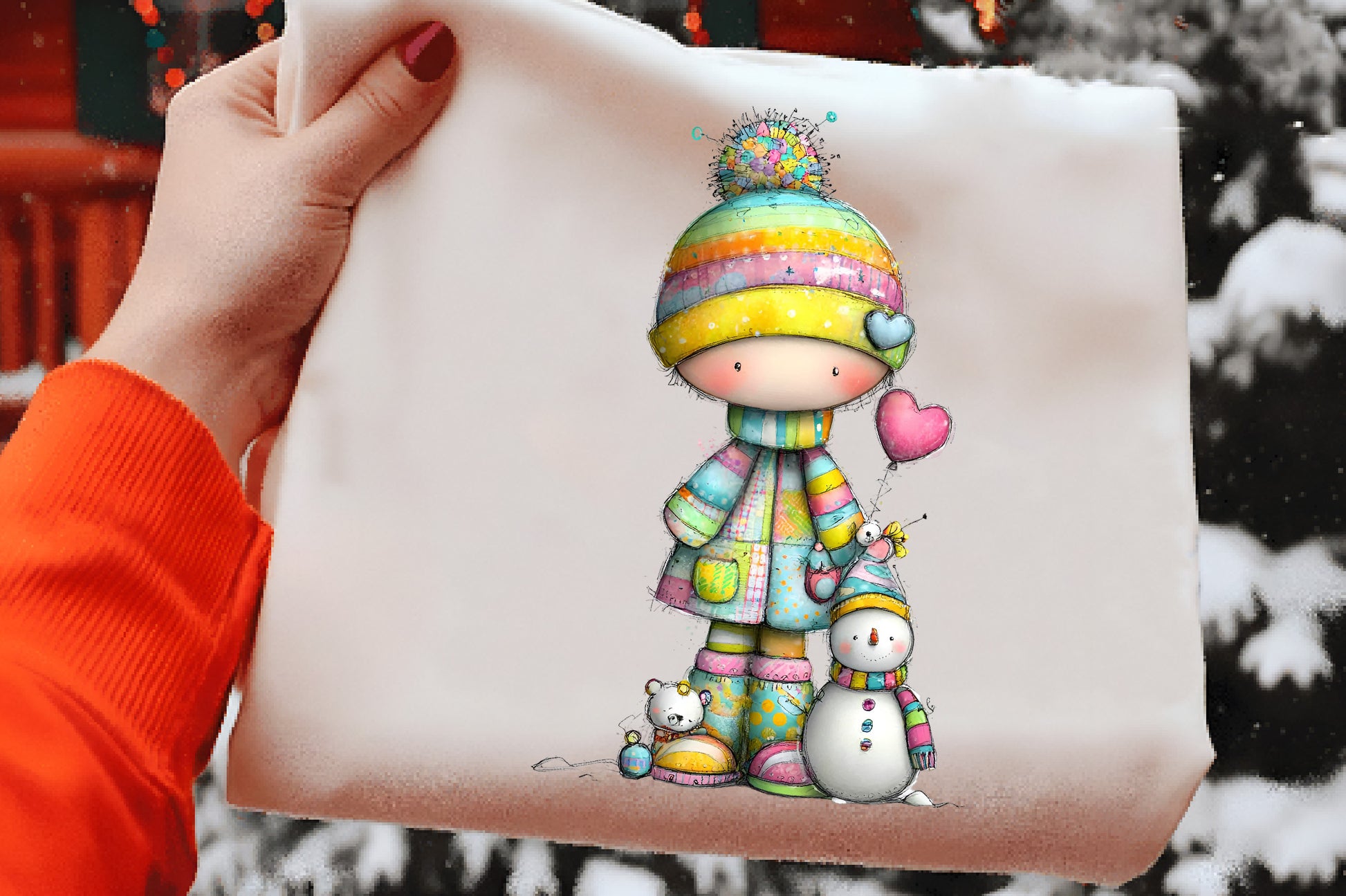 Whimsical Christmas Clipart Bundle PNG