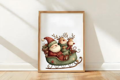 Whimsical Christmas Clipart PNG Sublimation
