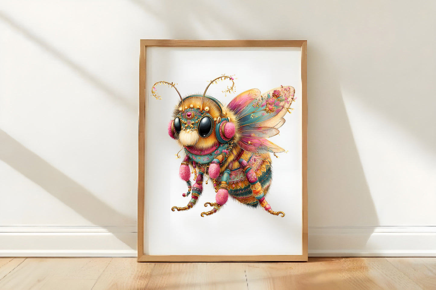 Christmas Cute Bee Clipart Bundle PNG