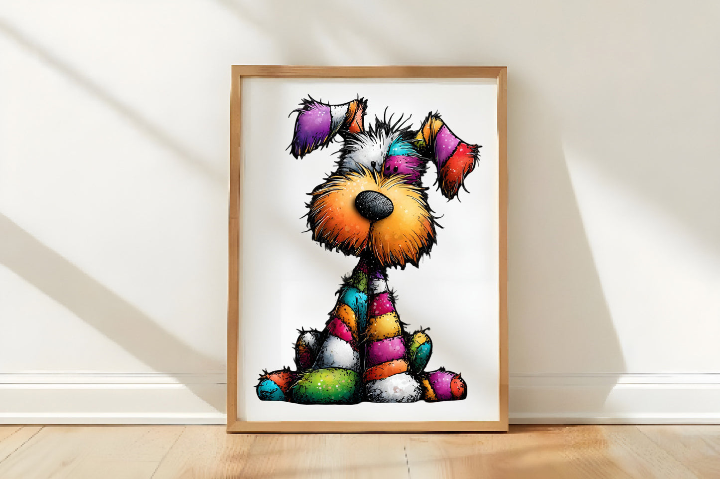 Whimsical Christmas Dog Clipart PNG