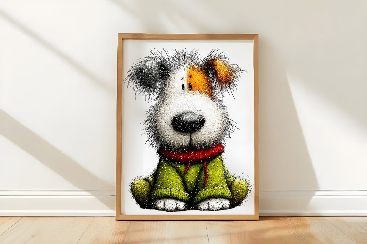 Whimsical Christmas Dogs Clipart PNG