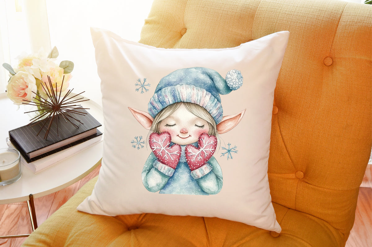 Whimsical Christmas Elf Clipart PNG Bundle