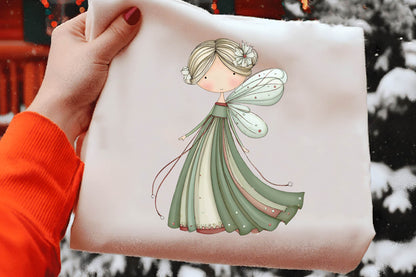 Whimsical Christmas Fairy Clipart PNG