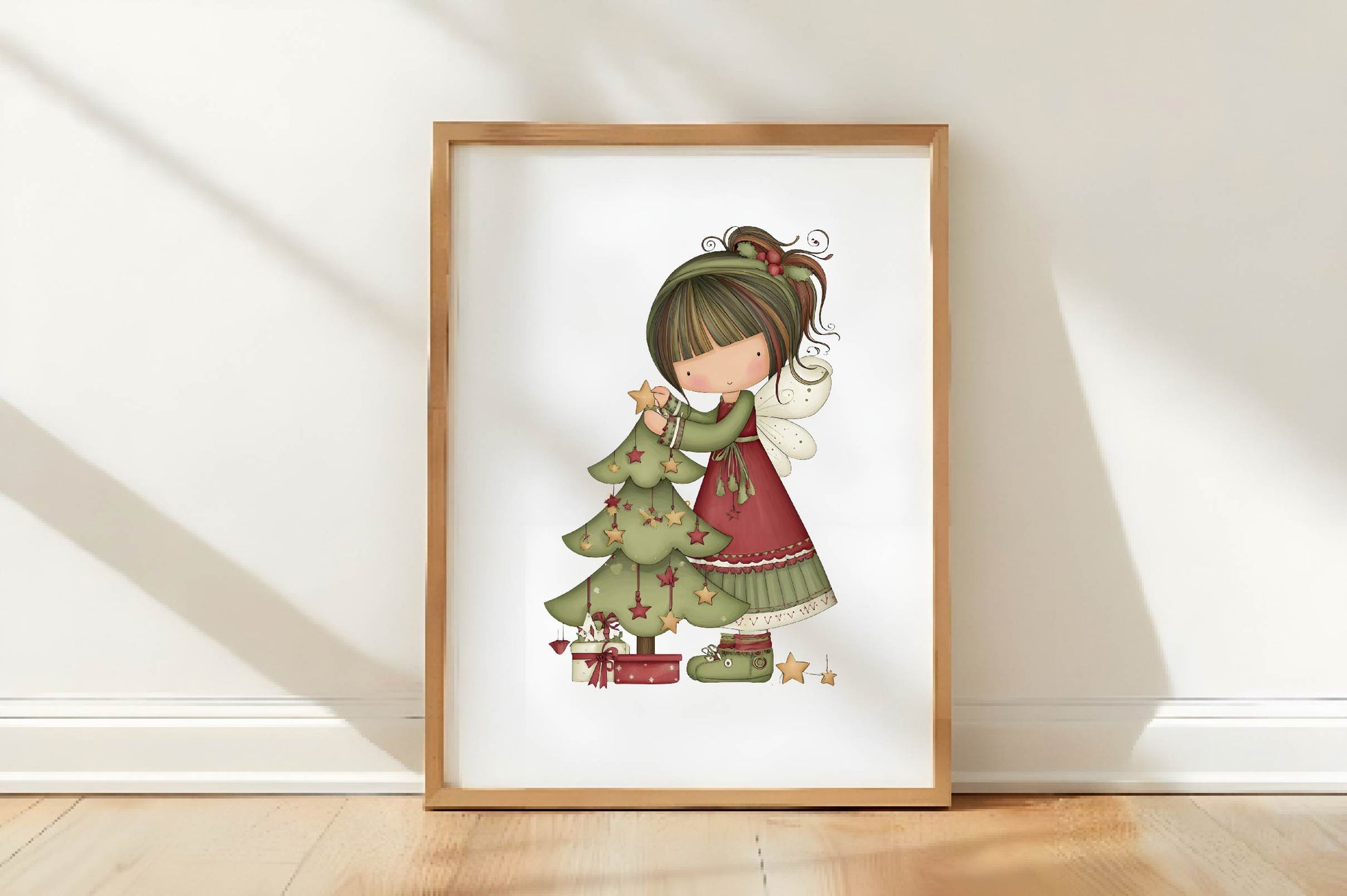 Whimsical Christmas Fairy Clipart PNG