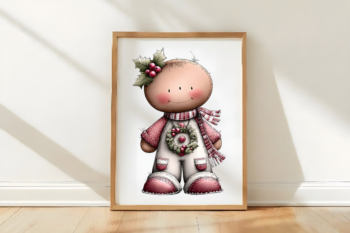 Whimsical Christmas Gingerbread Clipart PNG