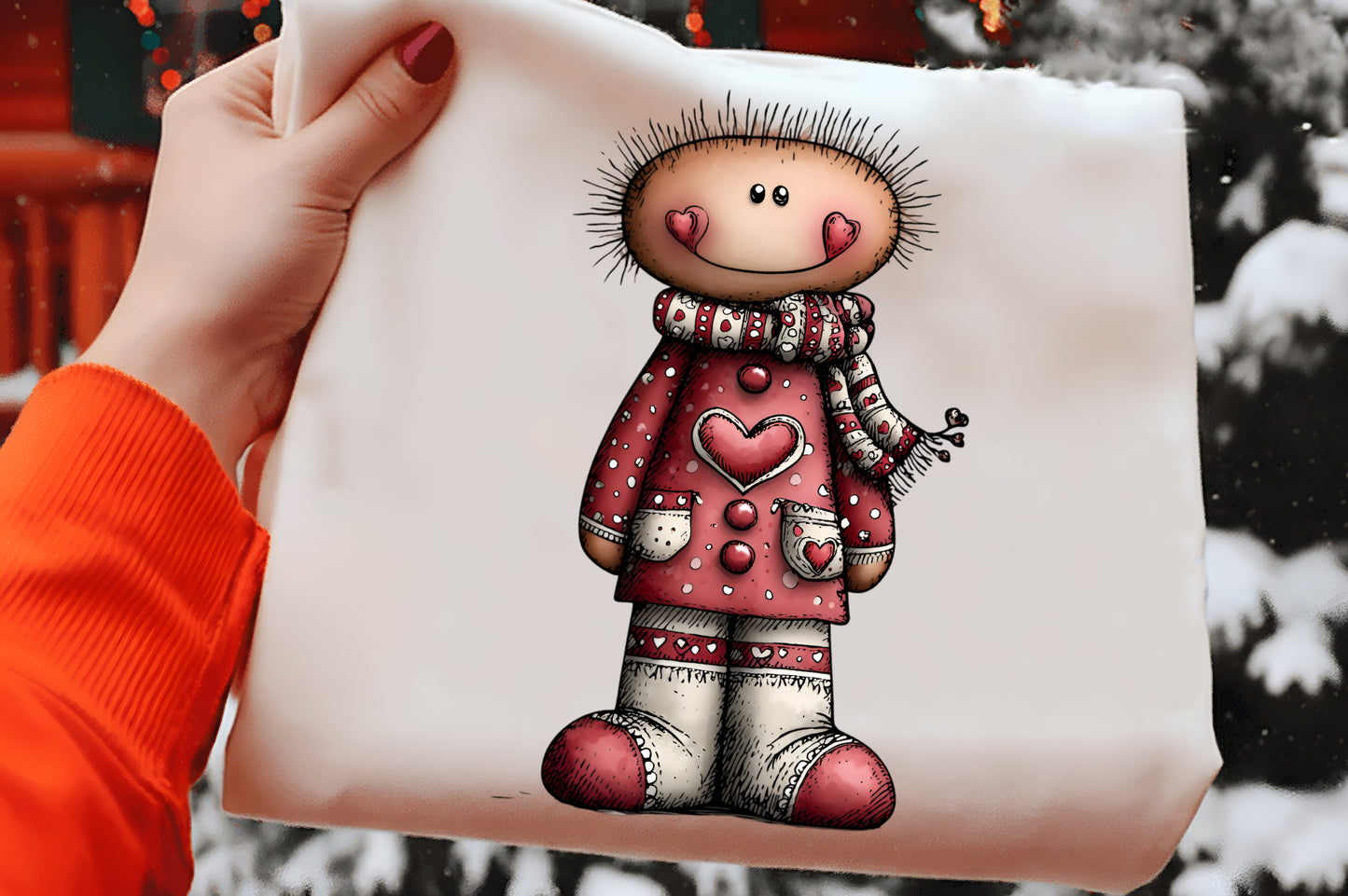 Whimsical Christmas Gingerbread Man Clipart PNG – 4 Designs
