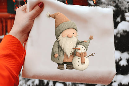 Whimsical Christmas Gnome Clipart PNG