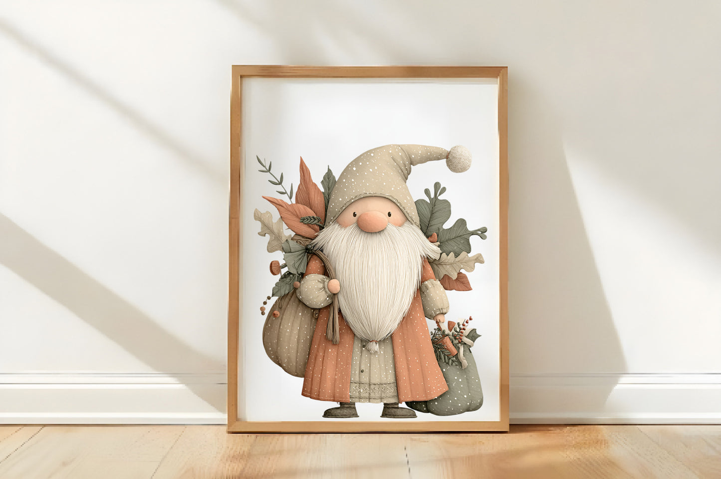Whimsical Christmas Gnome Clipart PNG