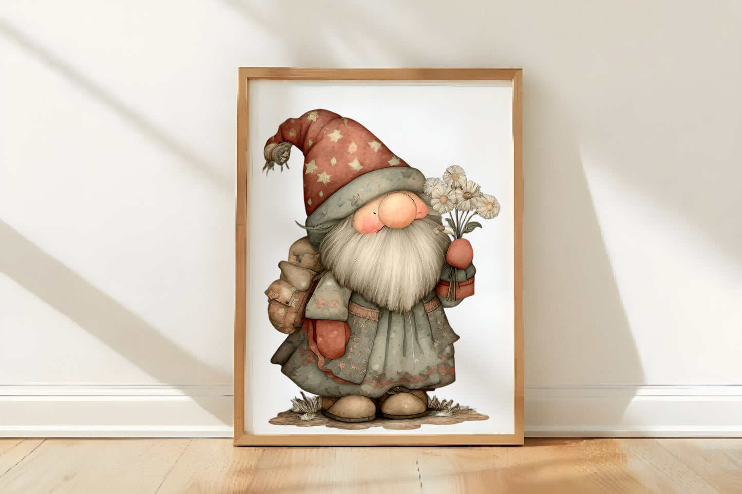 Whimsical Christmas Gnome Clipart PNG