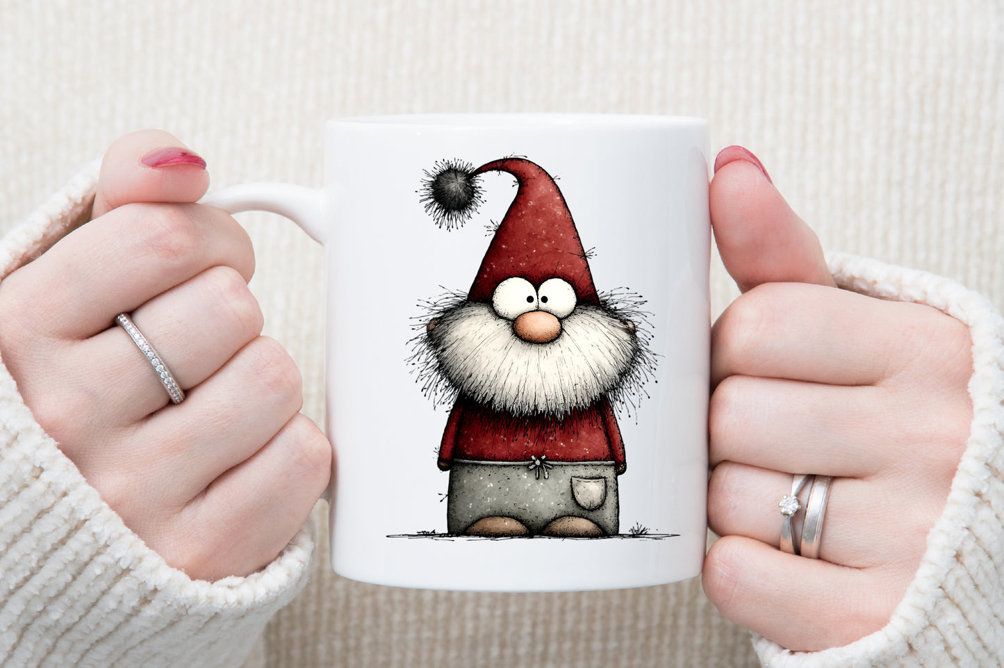 Whimsical Christmas Gnomes Clipart Bundle Cute Holiday PNG