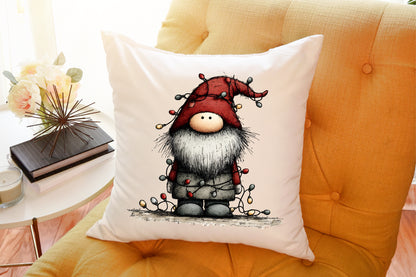 Whimsical Christmas Gnomes Clipart Bundle Cute Holiday PNG