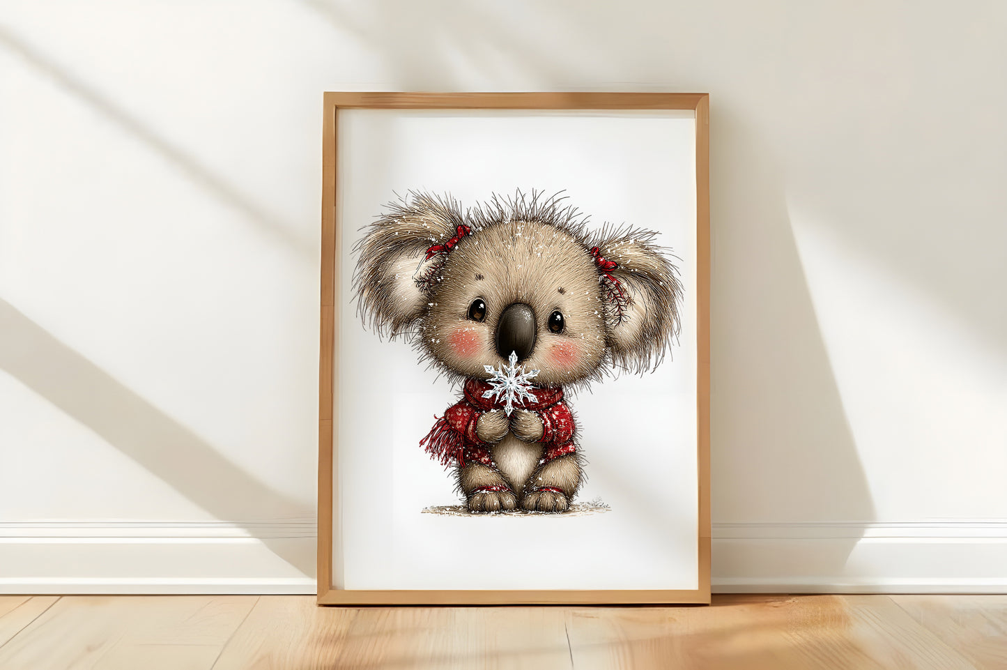 Whimsical Christmas Koala Clipart Bundle