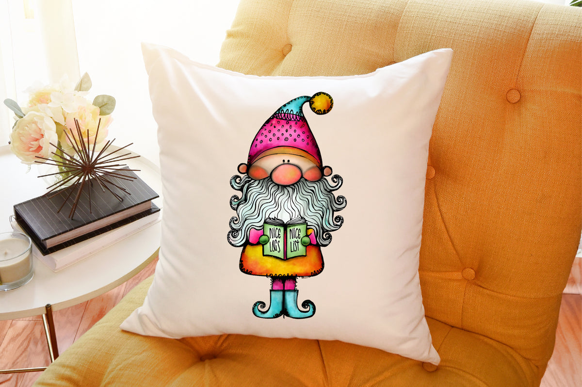 Whimsical Christmas Gnome Clipart Colorful Holiday Gnome PNG Bundle