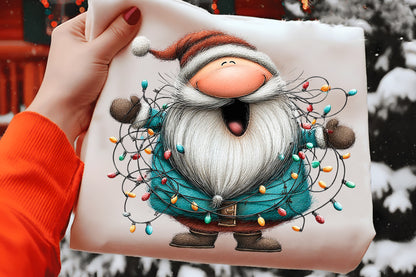 Whimsical Christmas Santa Clipart PNG Bundle | Cute Watercolor Holiday Santa Claus Clipart