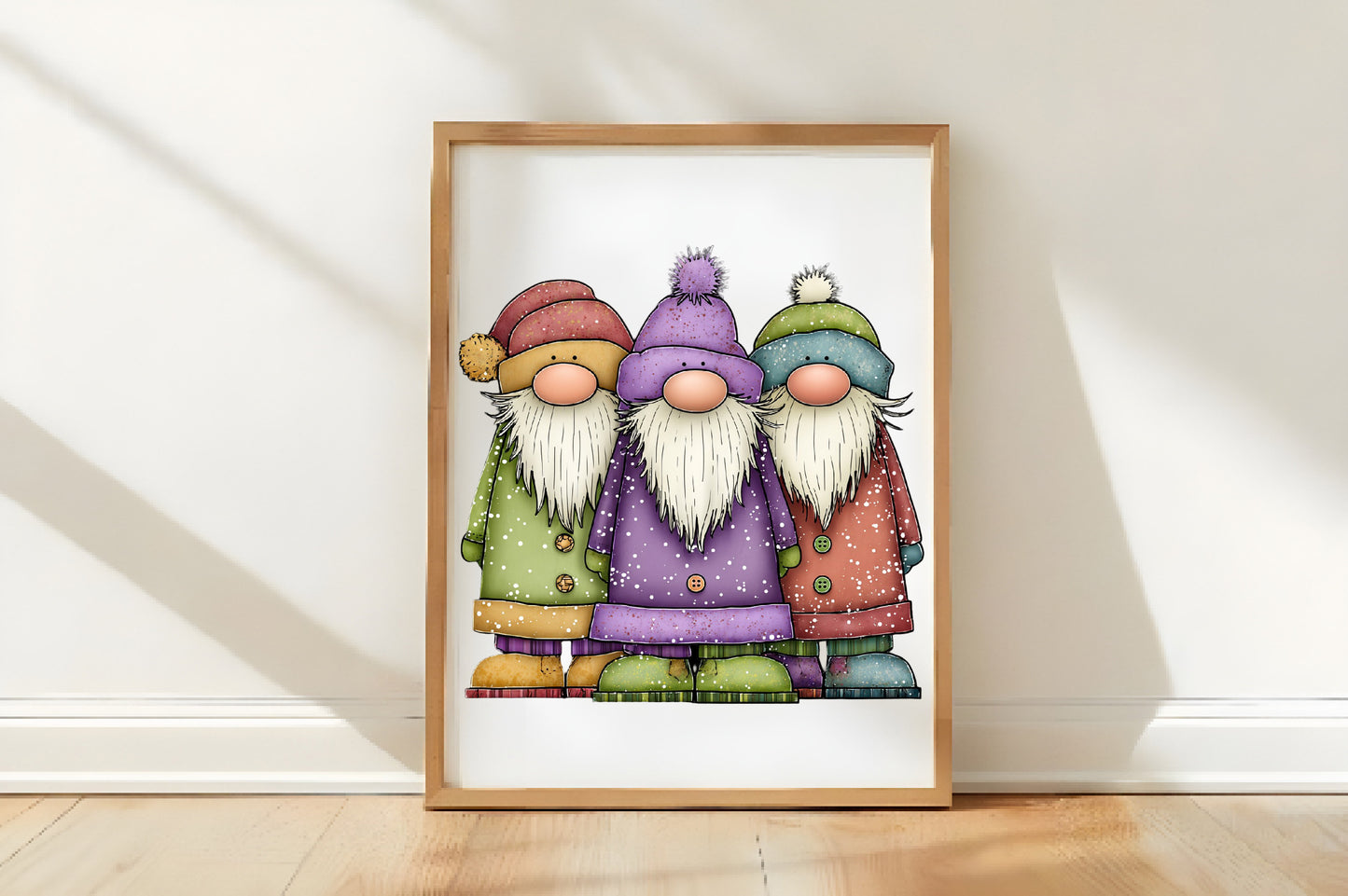 Whimsical Christmas Gnome Santa Clipart PNG