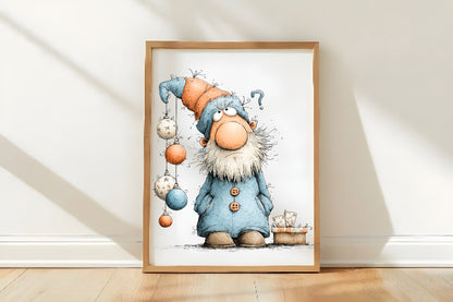 Whimsical Christmas Santa Clipart PNG Bundle | Cute Watercolor Santa Claus Clipart | Festive Holiday Santa PNG