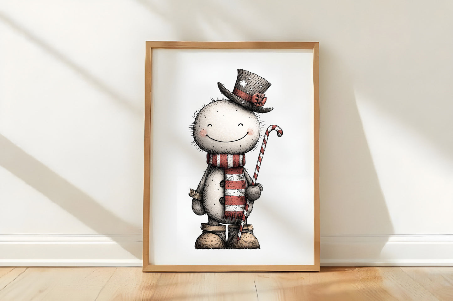 Whimsical Christmas Snowman PNG | Cute Snowman Clipart | 4 PNG