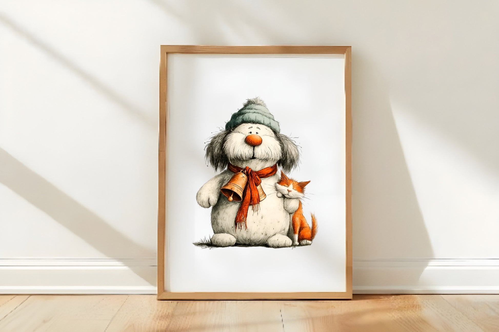 Whimsical Christmas Snowman Clipart PNG