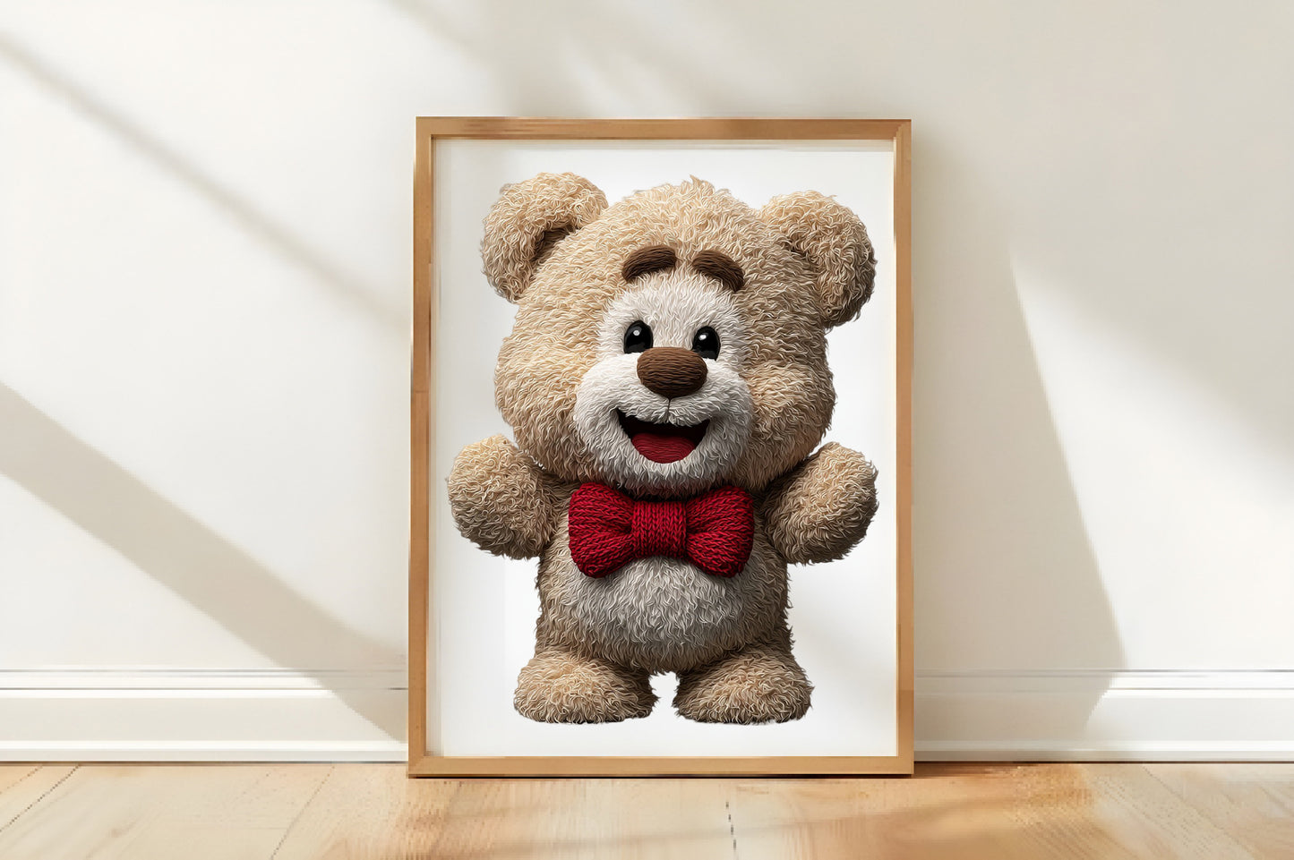 Whimsical Christmas Teddy Bear Clipart PNG