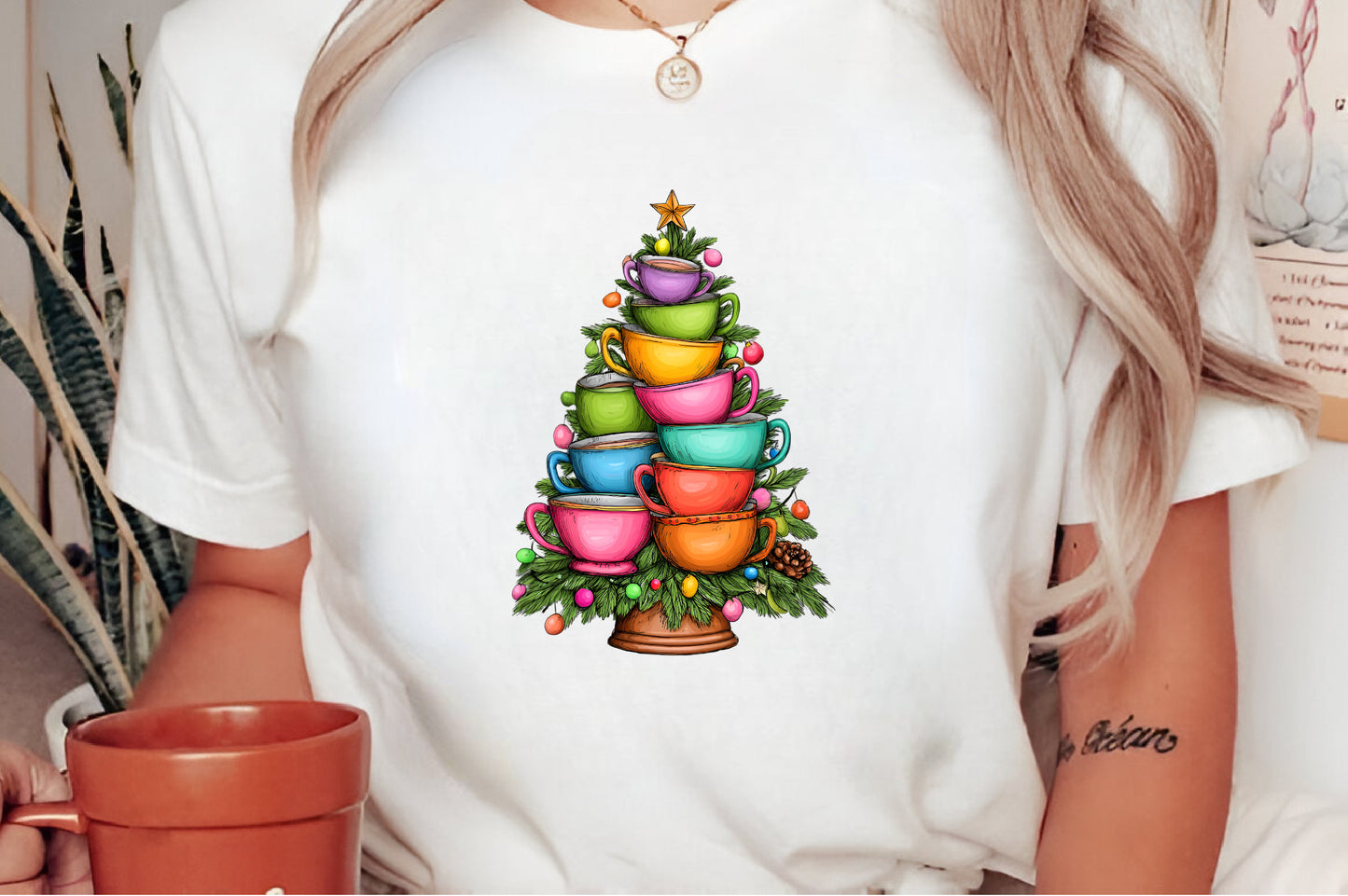 Whimsical Christmas Tree Clipart PNG Cute Colorful Holiday Tree Designs
