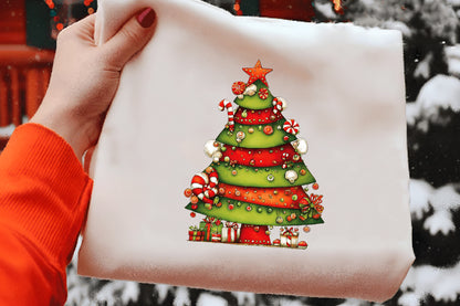 Whimsical Christmas Tree Clipart PNG Bundle | Cute Watercolor Holiday Christmas Trees | Festive Winter Tree PNG