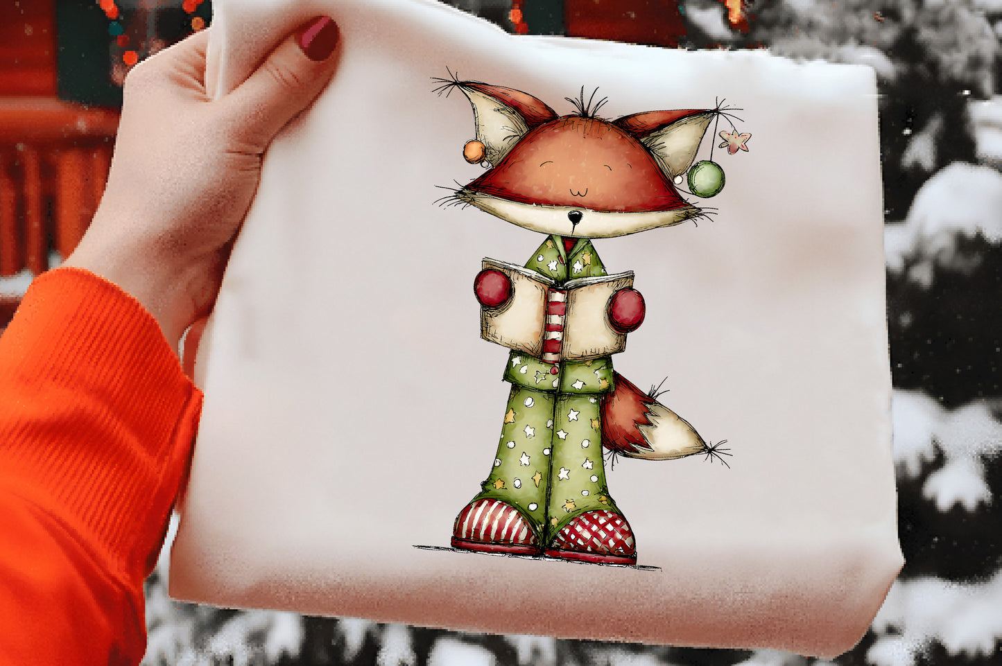 Christmas Woodland Animals Clipart PNG
