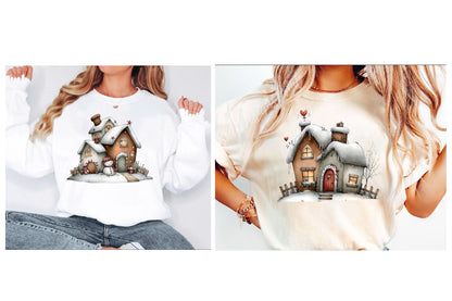 Whimsical Gingerbread House PNG | Christmas Village Clipart | 19 Transparent PNG