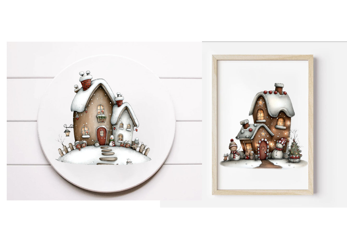 Whimsical Gingerbread House PNG | Christmas Village Clipart | 19 Transparent PNG