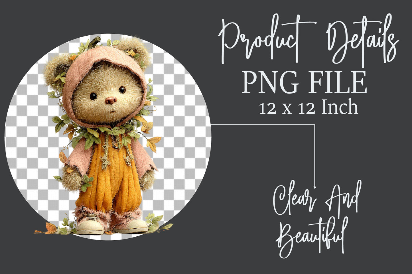 Whimsical Cozy Autumn Clipart PNG Cute Fall Animals Ghost Pumpkin Sublimation Bundle