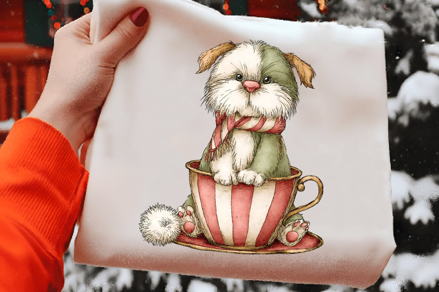 Whimsical Cute Dog Clipart PNG Bundle | Adorable Watercolor Puppy Clipart | Kawaii Dog PNG