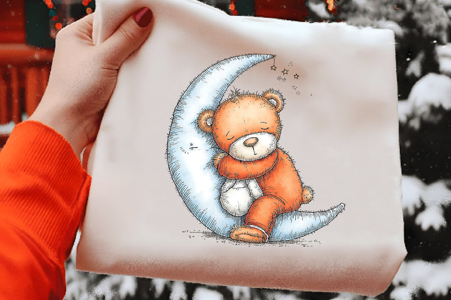 Whimsical Cute Teddy Bear Sublimation PNG Bundle | Adorable Watercolor Teddy Bear Clipart | Cute Bear PNG