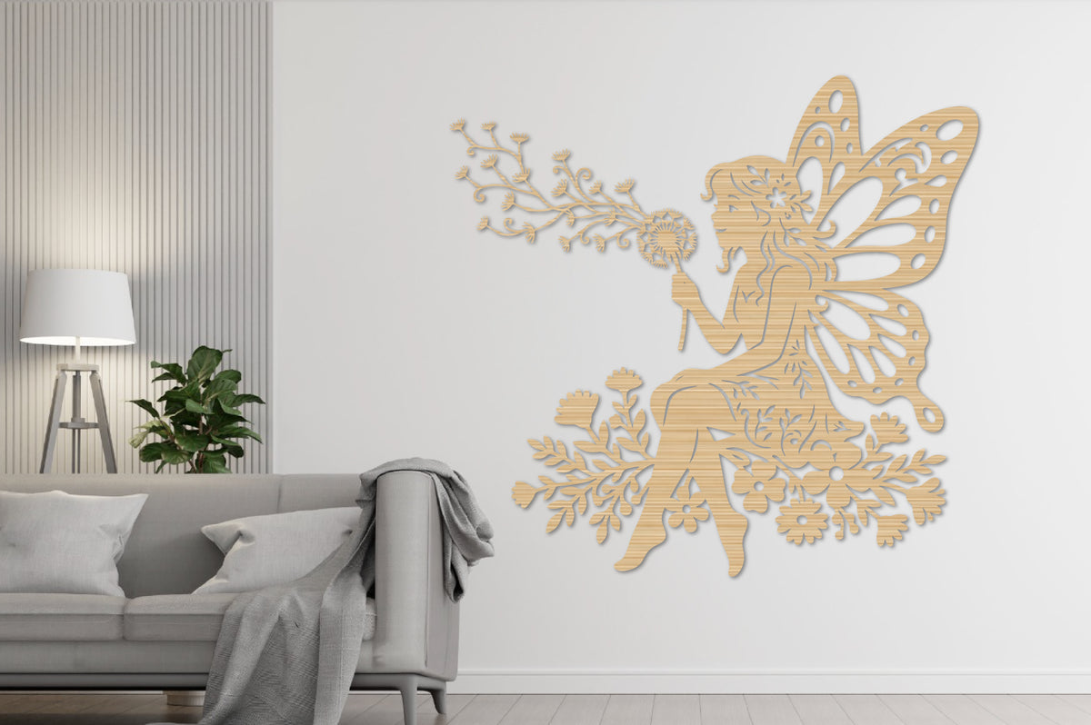 Whimsical Butterfly Fairy Laser Cut Design