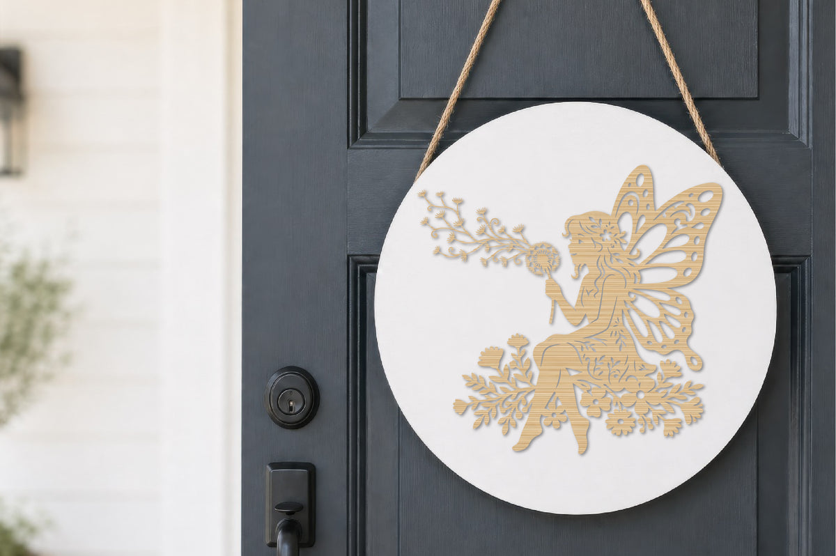 Whimsical Butterfly Fairy Laser Cut Design