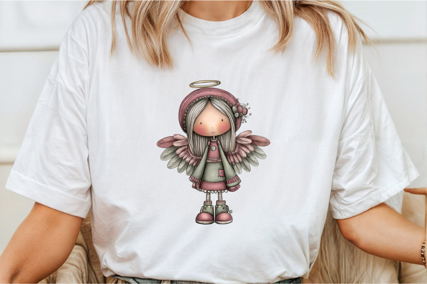 Whimsical Fantasy Christmas Girl Clipart PNG