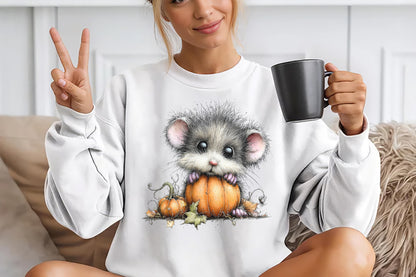Whimsical Funny Animals Halloween Clipart PNG Bundle