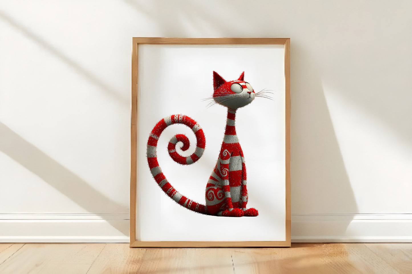 Whimsical Quirky Christmas Cats Clipart PNG