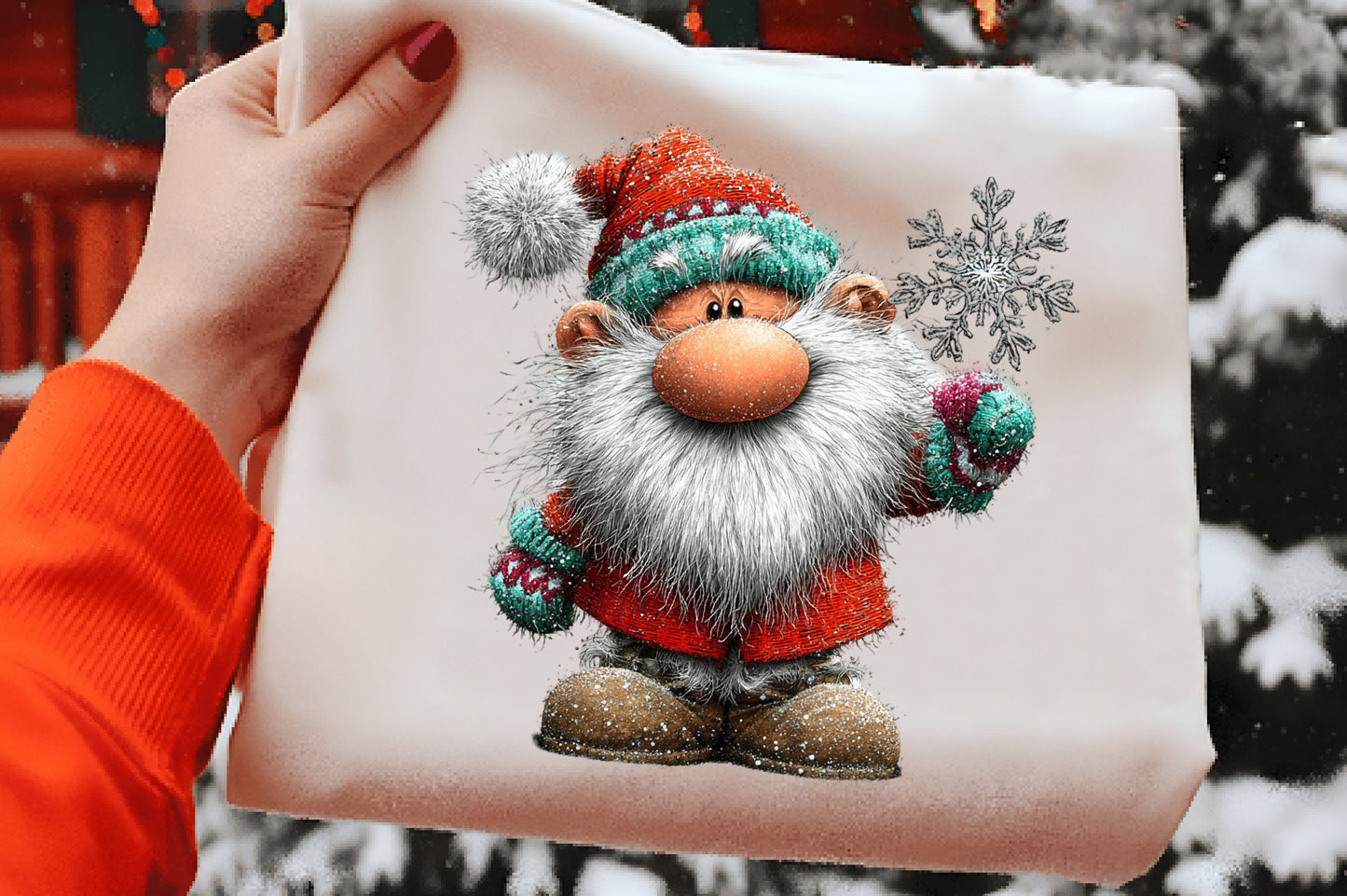 Whimsical Santa Clipart PNG Bundle | Cute Watercolor Santa Claus Clipart | Festive Holiday Santa PNG