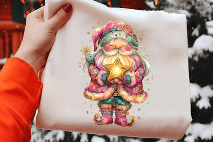 Whimsical Winter Santa Clipart PNG