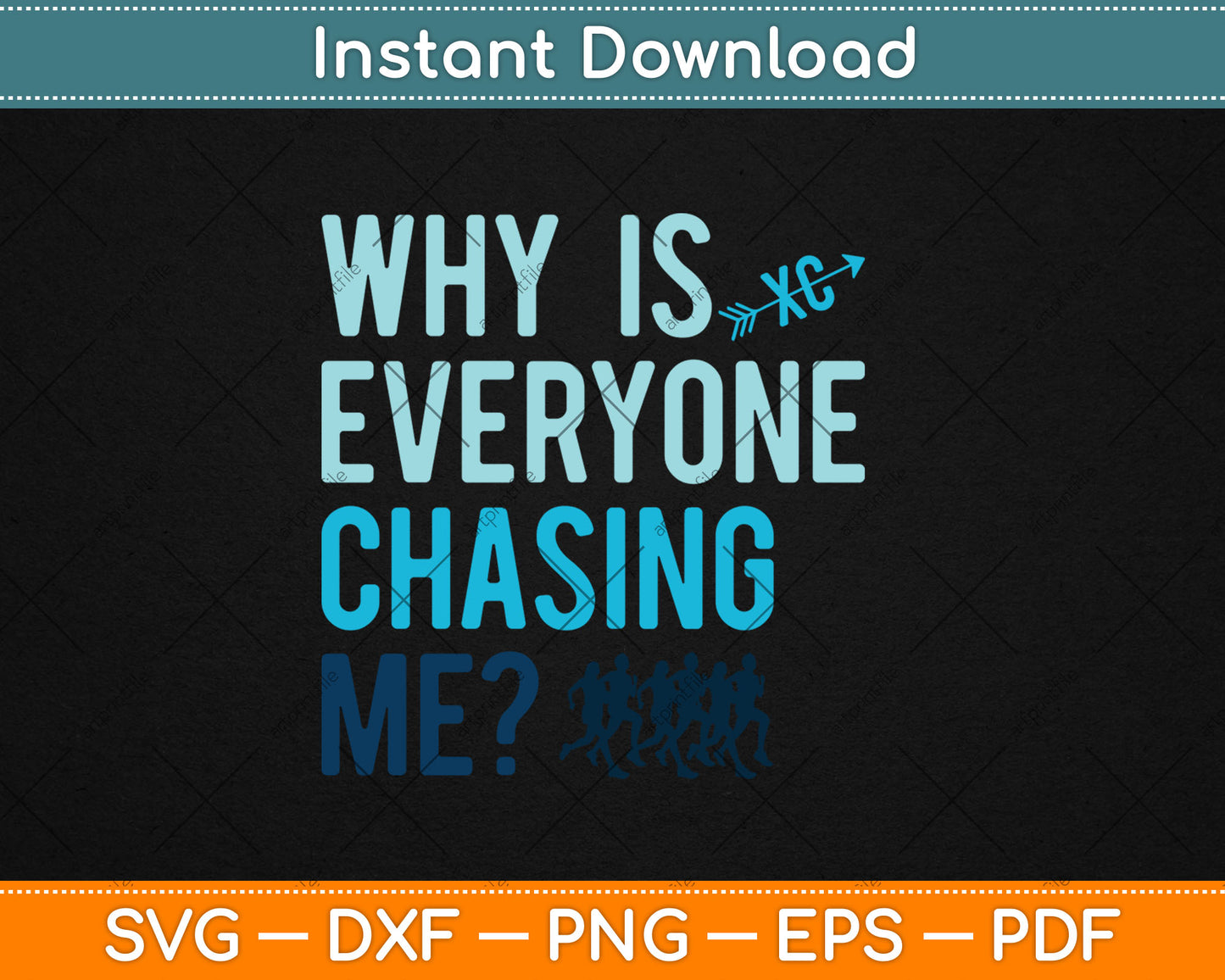 Why is Everyone Chasing Me Cross Funny Svg Digital Cutting File